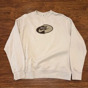 Nike Men's Off-White Crewneck Sweater